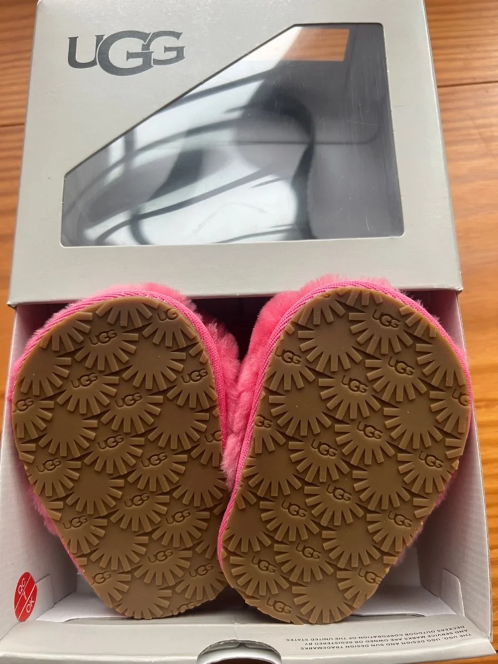UGG Pink Rose I Fluff Yeah Slide 02/03 NWT